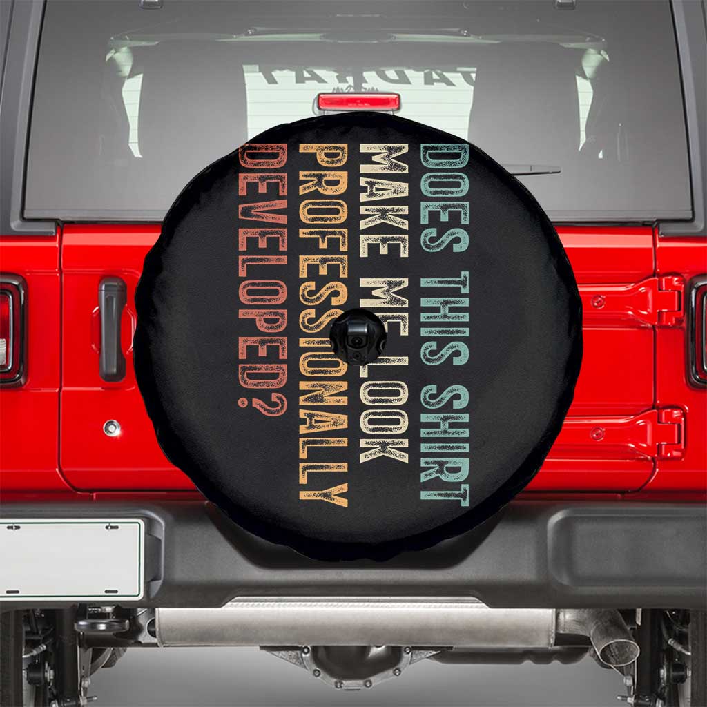 Does This Make Me Look Professionally Developed Spare Tire Cover Funny Sarcastic