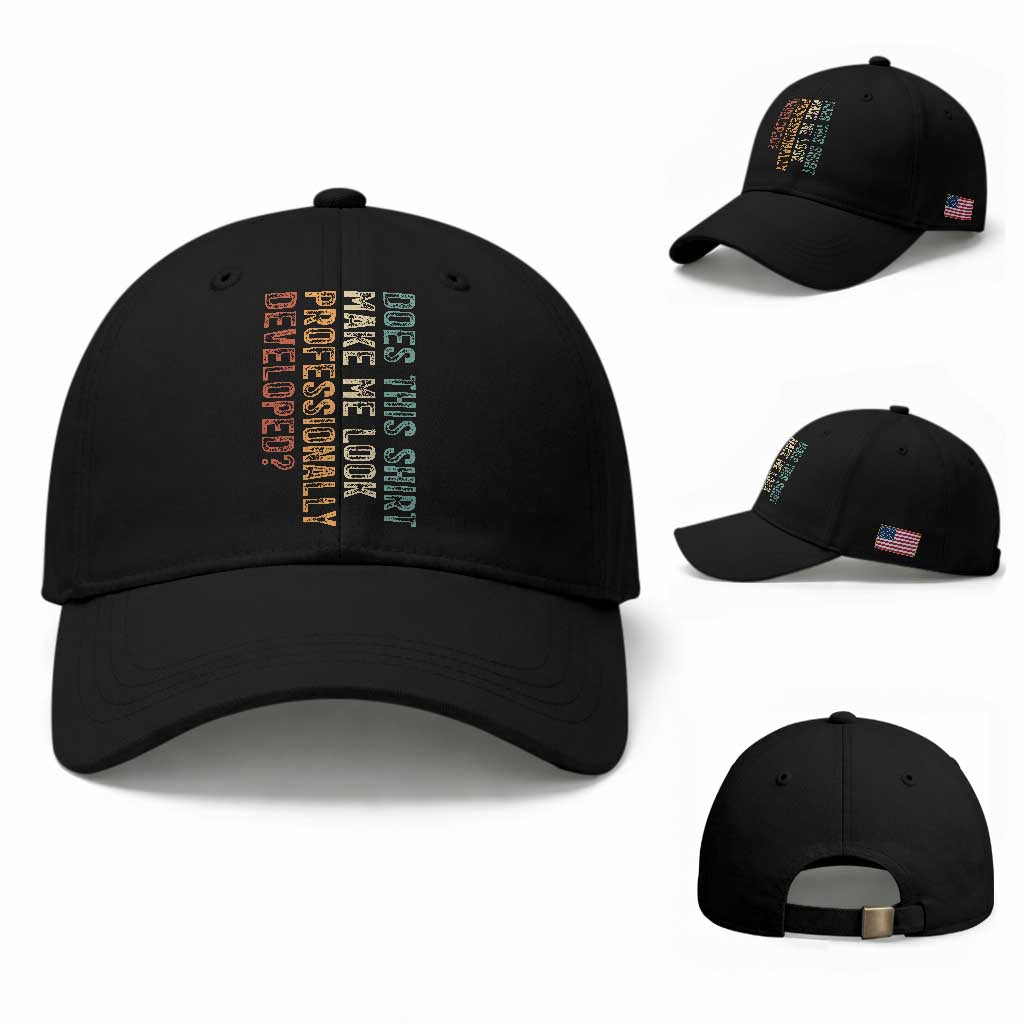 Does This Make Me Look Professionally Developed Baseball Cap Funny Sarcastic