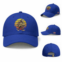 Funny Bigfoot School Bus Lover Baseball Cap Sasquatch Back To School Vintage Gift