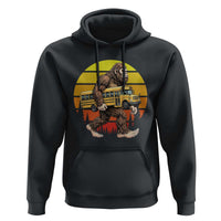 Funny Bigfoot School Bus Lover Hoodie Sasquatch Back To School Vintage Gift