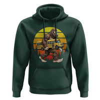 Funny Bigfoot School Bus Lover Hoodie Sasquatch Back To School Vintage Gift