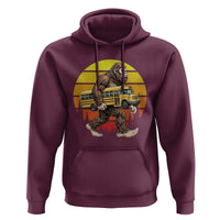 Funny Bigfoot School Bus Lover Hoodie Sasquatch Back To School Vintage Gift