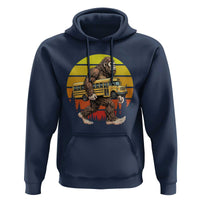 Funny Bigfoot School Bus Lover Hoodie Sasquatch Back To School Vintage Gift