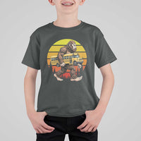 Funny Bigfoot School Bus Lover T Shirt For Kid Sasquatch Back To School Vintage Gift