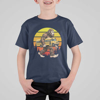 Funny Bigfoot School Bus Lover T Shirt For Kid Sasquatch Back To School Vintage Gift