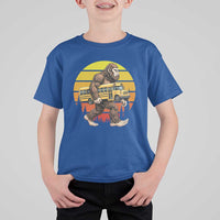 Funny Bigfoot School Bus Lover T Shirt For Kid Sasquatch Back To School Vintage Gift