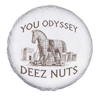 Funny You Odyssey Deez Nuts Trojan Horse Spare Tire Cover Ancient Greek History Meme Humor Gift