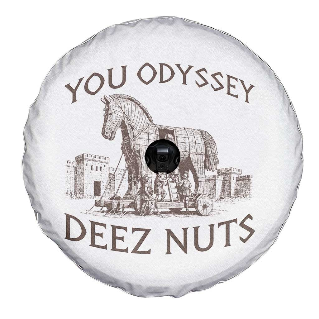 Funny You Odyssey Deez Nuts Trojan Horse Spare Tire Cover Ancient Greek History Meme Humor Gift