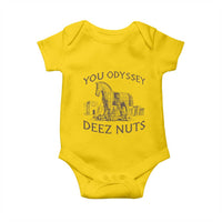 Funny You Odyssey Deez Nuts Trojan Horse Baby Onesie Ancient Greek History Meme Humor Gift