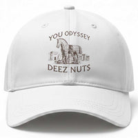 Funny You Odyssey Deez Nuts Trojan Horse Baseball Cap Ancient Greek History Meme Humor Gift