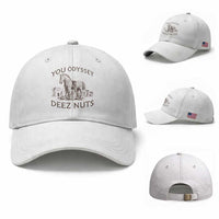 Funny You Odyssey Deez Nuts Trojan Horse Baseball Cap Ancient Greek History Meme Humor Gift
