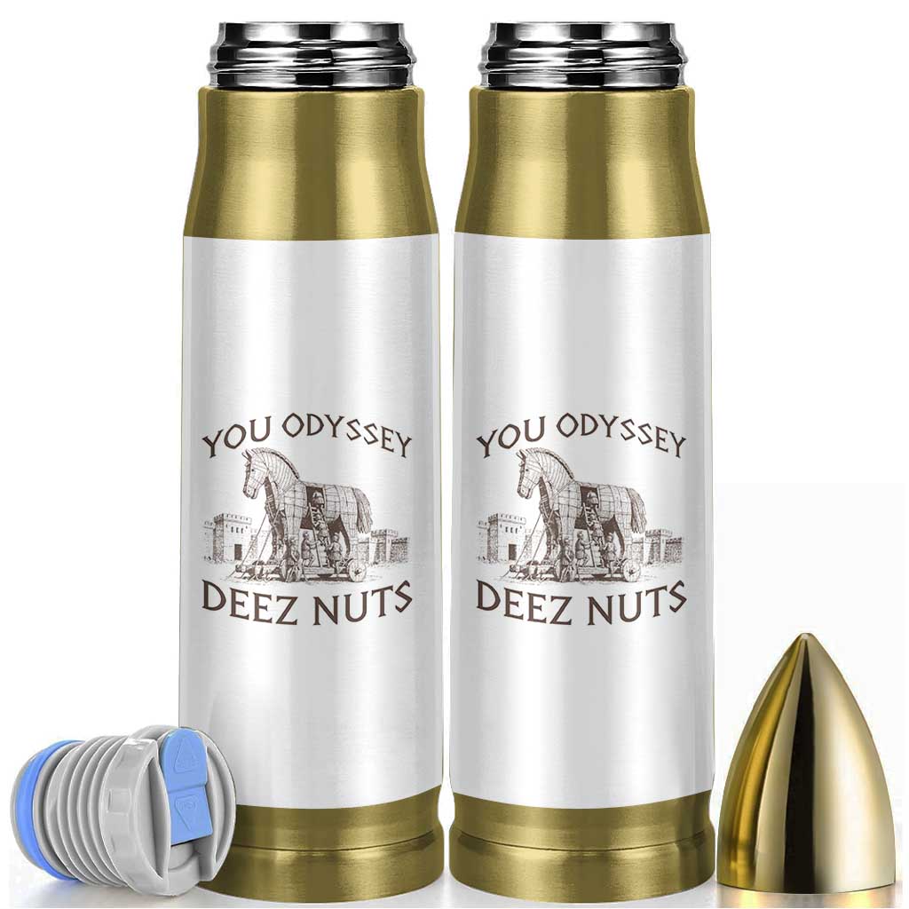 Funny You Odyssey Deez Nuts Trojan Horse Bullet Tumbler Ancient Greek History Meme Humor Gift