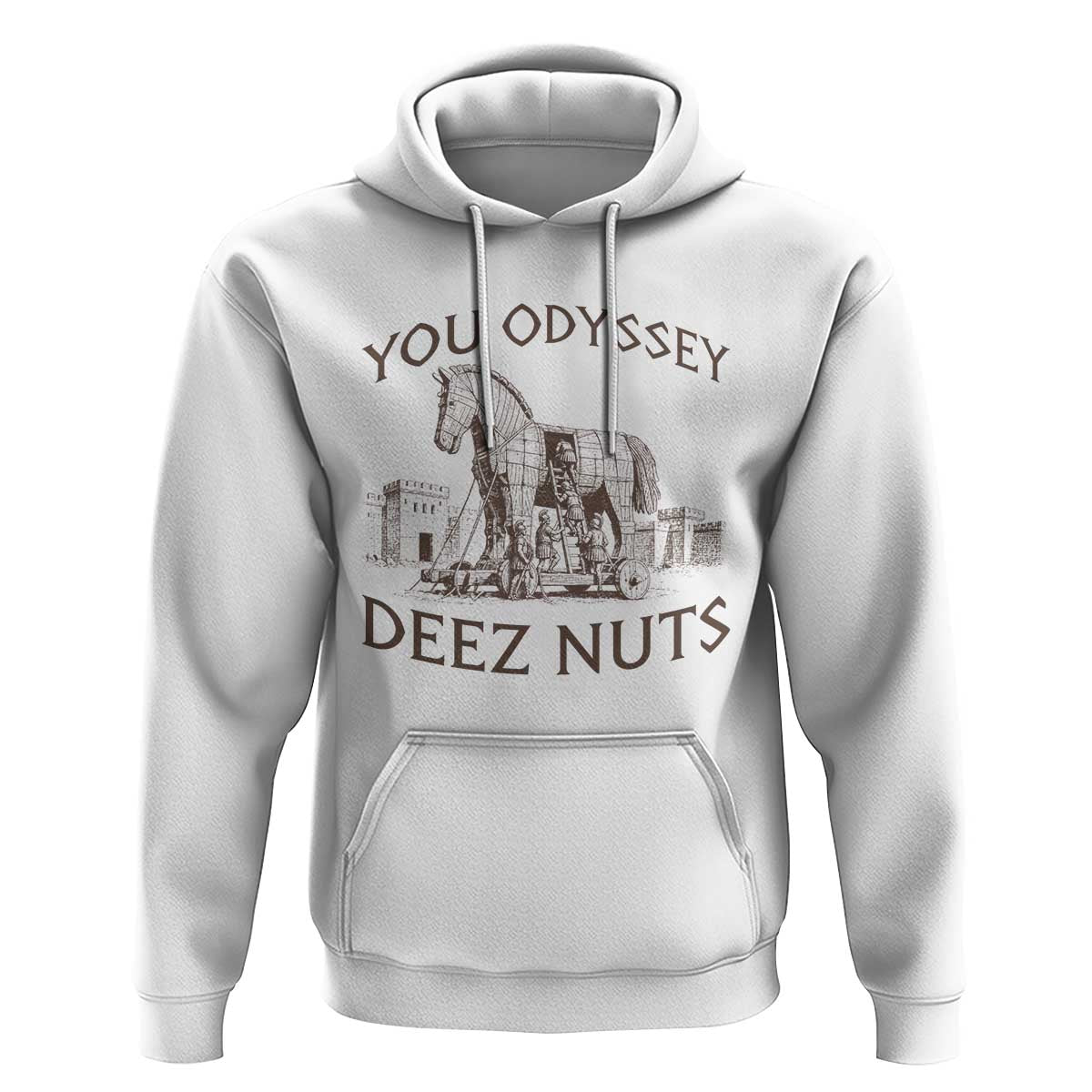 Funny You Odyssey Deez Nuts Trojan Horse Hoodie Ancient Greek History Meme Humor Gift