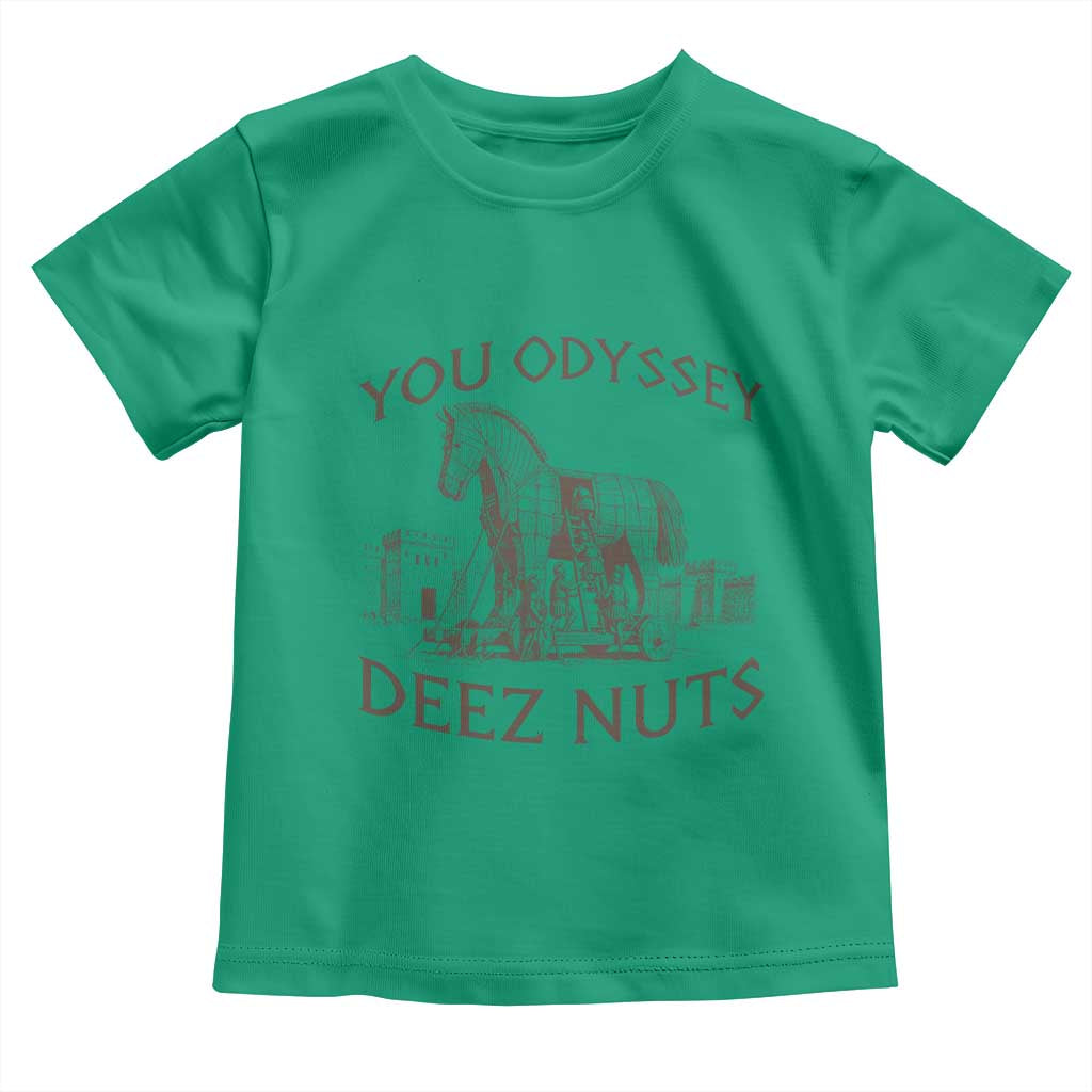 Funny You Odyssey Deez Nuts Trojan Horse Toddler T Shirt Ancient Greek History Meme Humor Gift