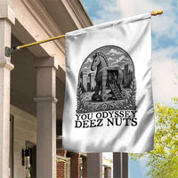 Funny You Odyssey Deez Nuts Trojan Horse Garden Flag Ancient Greek History Gift