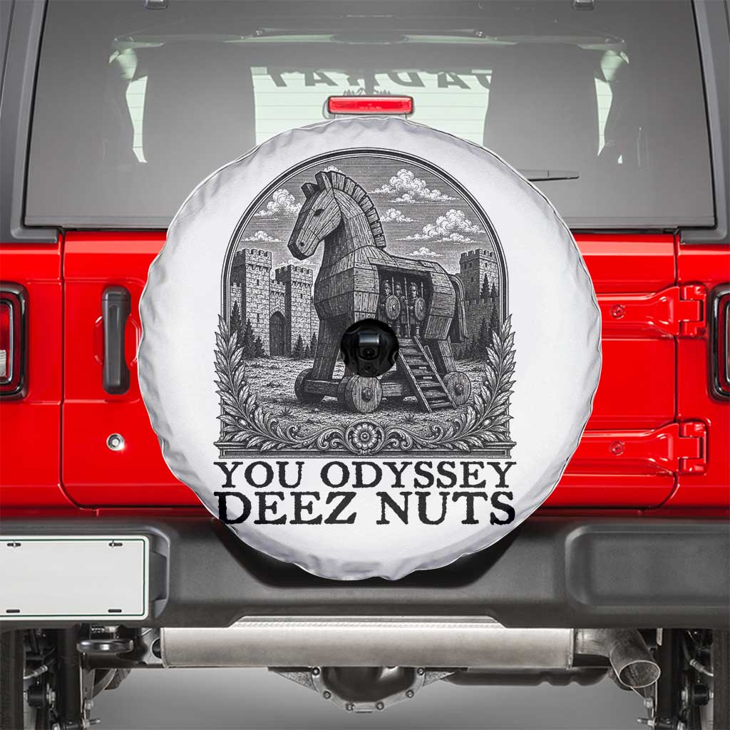 Funny You Odyssey Deez Nuts Trojan Horse Spare Tire Cover Ancient Greek History Gift