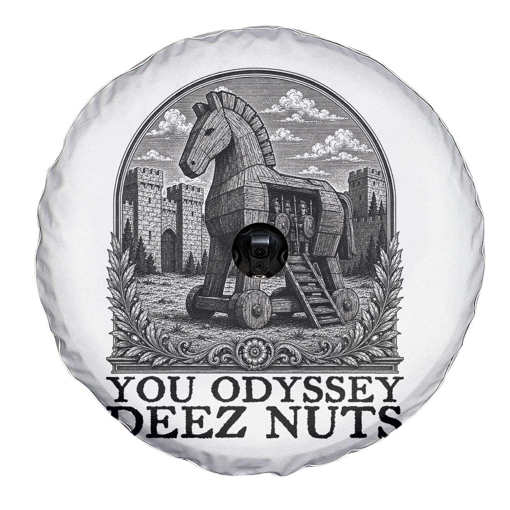 Funny You Odyssey Deez Nuts Trojan Horse Spare Tire Cover Ancient Greek History Gift