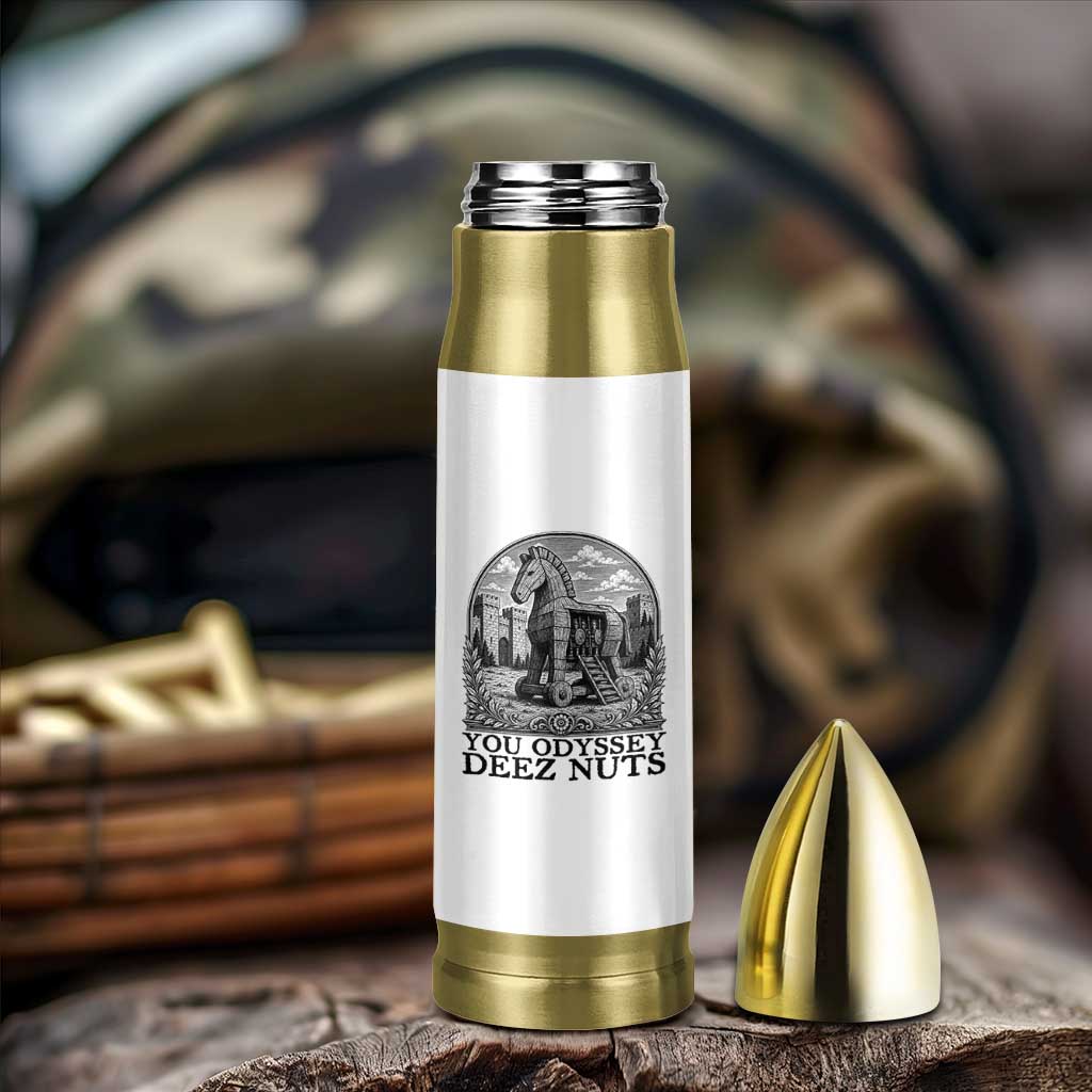 Funny You Odyssey Deez Nuts Trojan Horse Bullet Tumbler Ancient Greek History Gift