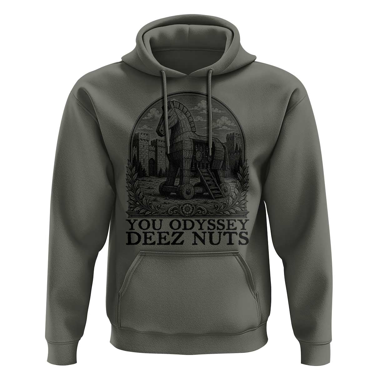 Funny You Odyssey Deez Nuts Trojan Horse Hoodie Ancient Greek History Gift