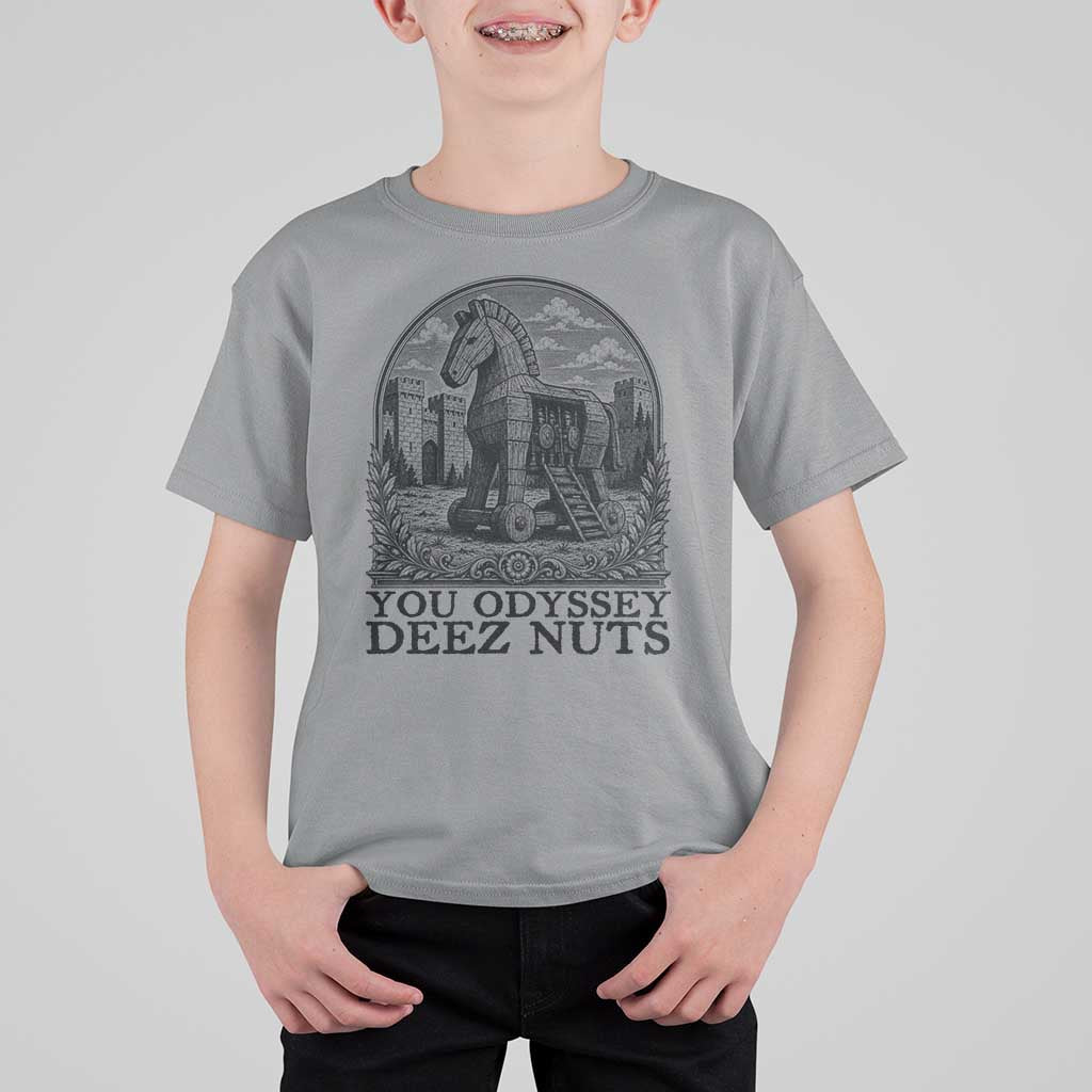 Funny You Odyssey Deez Nuts Trojan Horse T Shirt For Kid Ancient Greek History Gift