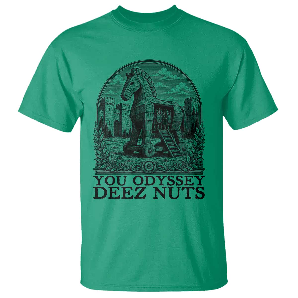 Funny You Odyssey Deez Nuts Trojan Horse T Shirt Ancient Greek History Gift