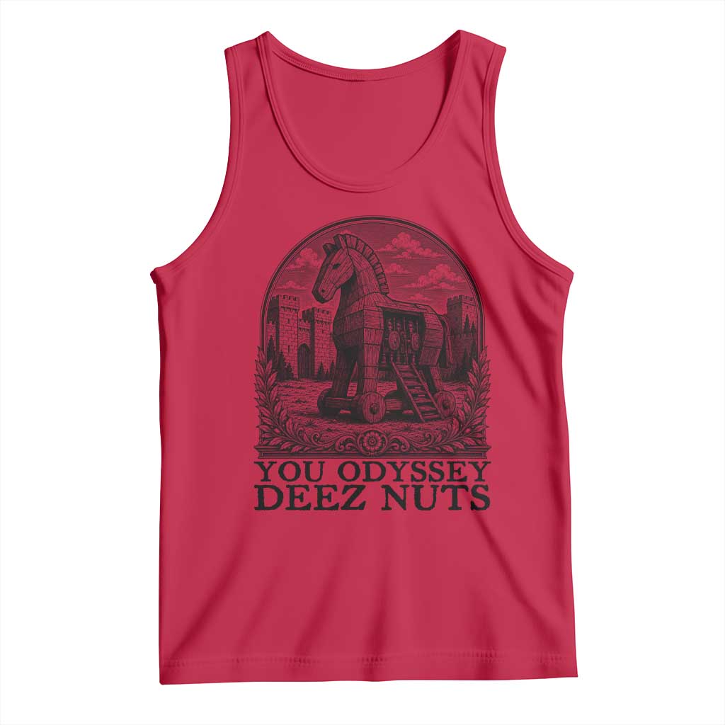 Funny You Odyssey Deez Nuts Trojan Horse Tank Top Ancient Greek History Gift