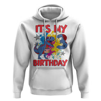 Dino Spider Its My 3rd Birthday Hoodie Dinosaur Gift For Boys