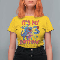 Dino Spider Its My 3rd Birthday T Shirt For Women Dinosaur Gift For Boys