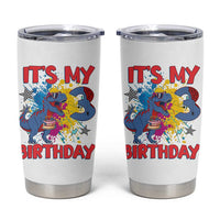 Dino Spider Its My 3rd Birthday Tumbler Cup Dinosaur Gift For Boys