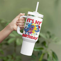 Dino Spider Its My 3rd Birthday Tumbler With Handle Dinosaur Gift For Boys