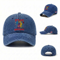 Dino Spider Its My 3rd Birthday Washed Cotton Baseball Cap Dinosaur Gift For Boys