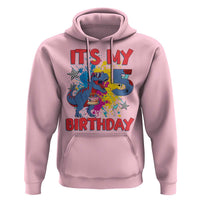 Dino Spider Its My 5th Birthday Hoodie Dinosaur Gift For Boys