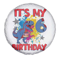 Dino Spider Its My 6th Birthday Spare Tire Cover Dinosaur Gift For Boys