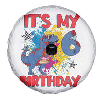 Dino Spider Its My 6th Birthday Spare Tire Cover Dinosaur Gift For Boys