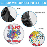 Dino Spider Its My 6th Birthday Spare Tire Cover Dinosaur Gift For Boys