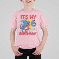 Dino Spider Its My 6th Birthday T Shirt For Kid Dinosaur Gift For Boys