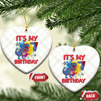 Dino Spider Its My 7th Birthday Ceramic Ornament Dinosaur Gift For Boys