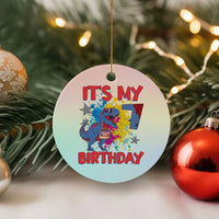 Dino Spider Its My 7th Birthday Ceramic Ornament Dinosaur Gift For Boys