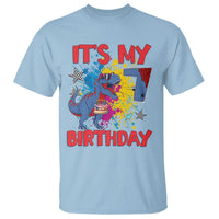 Dino Spider Its My 7th Birthday T Shirt Dinosaur Gift For Boys