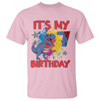 Dino Spider Its My 7th Birthday T Shirt Dinosaur Gift For Boys