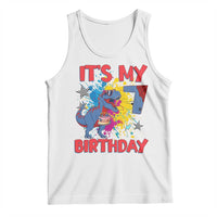 Dino Spider Its My 7th Birthday Tank Top Dinosaur Gift For Boys