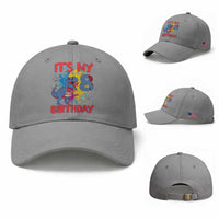 Dino Spider Its My 8th Birthday Baseball Cap Dinosaur Gift For Boys