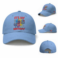 Dino Spider Its My 8th Birthday Baseball Cap Dinosaur Gift For Boys