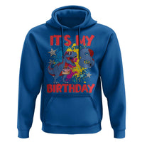 Dino Spider Its My 8th Birthday Hoodie Dinosaur Gift For Boys