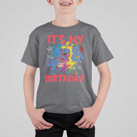 Dino Spider Its My 8th Birthday T Shirt For Kid Dinosaur Gift For Boys