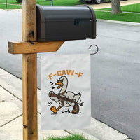 F Caw F Goose With Gun Garden Flag Funny Rebellious Gift - Wonder Print Shop