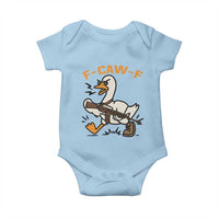 F Caw F Goose With Gun Baby Onesie Funny Rebellious Gift - Wonder Print Shop