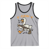 F Caw F Goose With Gun Tank Top Funny Rebellious Gift - Wonder Print Shop