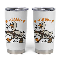 F Caw F Goose With Gun Tumbler Cup Funny Rebellious Gift - Wonder Print Shop