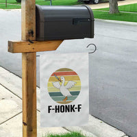 F Honk F Goose With Knife Garden Flag Funny Chaotic Meme Gift - Wonder Print Shop